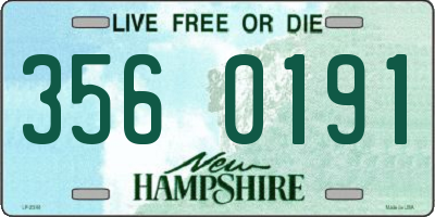 NH license plate 3560191
