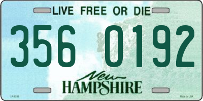 NH license plate 3560192