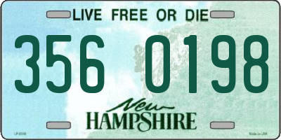 NH license plate 3560198