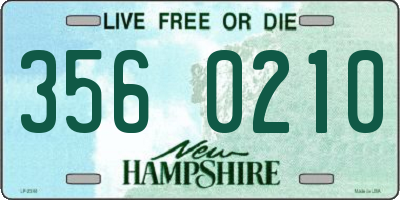 NH license plate 3560210
