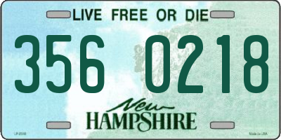 NH license plate 3560218