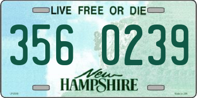 NH license plate 3560239
