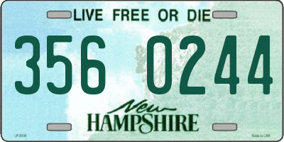 NH license plate 3560244
