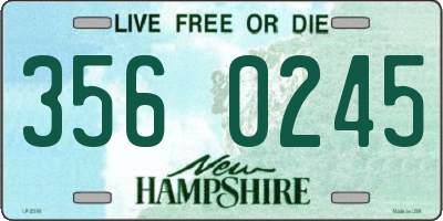 NH license plate 3560245