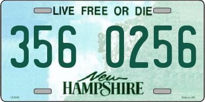 NH license plate 3560256