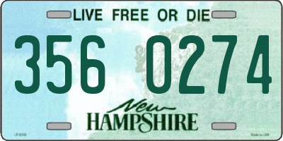 NH license plate 3560274