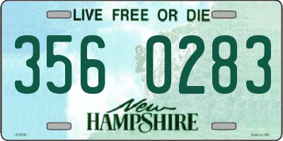 NH license plate 3560283