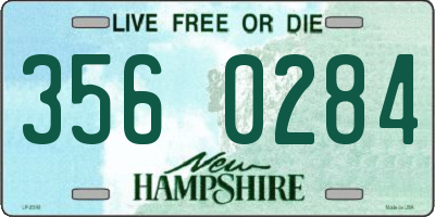 NH license plate 3560284