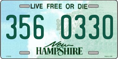 NH license plate 3560330