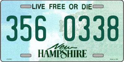 NH license plate 3560338