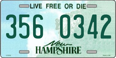 NH license plate 3560342