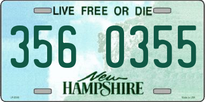 NH license plate 3560355