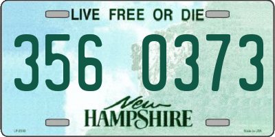 NH license plate 3560373
