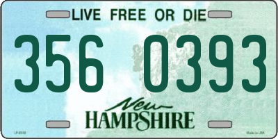 NH license plate 3560393