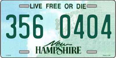 NH license plate 3560404