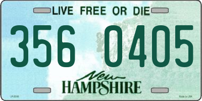 NH license plate 3560405