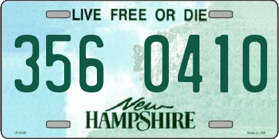 NH license plate 3560410
