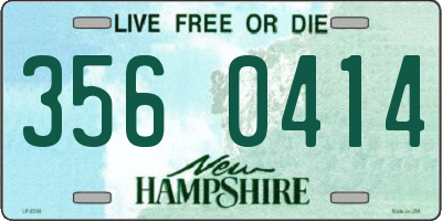 NH license plate 3560414