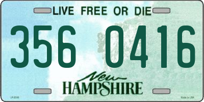 NH license plate 3560416