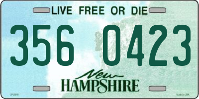 NH license plate 3560423