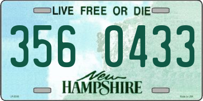 NH license plate 3560433