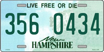 NH license plate 3560434