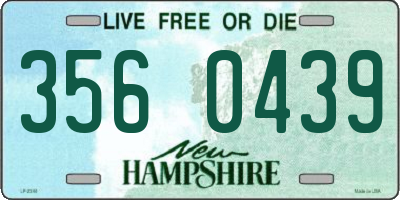 NH license plate 3560439