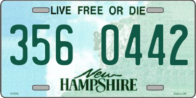 NH license plate 3560442