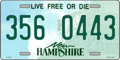 NH license plate 3560443