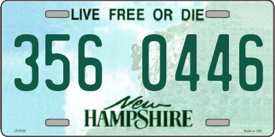 NH license plate 3560446