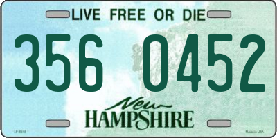 NH license plate 3560452