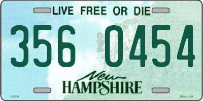 NH license plate 3560454