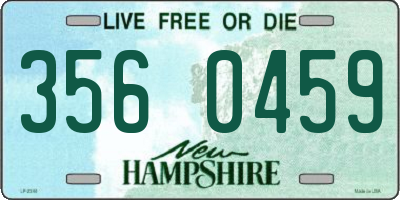 NH license plate 3560459