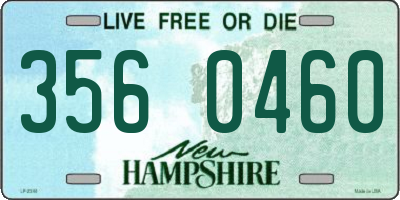 NH license plate 3560460