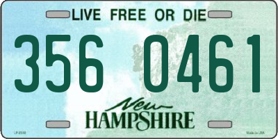 NH license plate 3560461