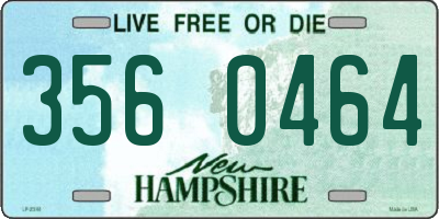 NH license plate 3560464