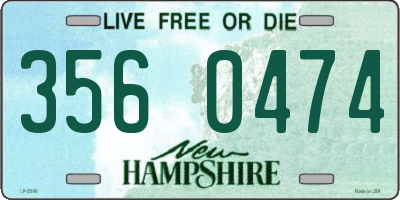 NH license plate 3560474