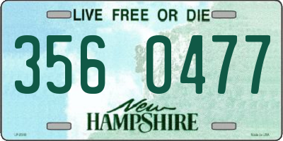 NH license plate 3560477