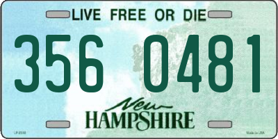 NH license plate 3560481