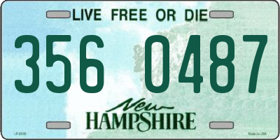NH license plate 3560487