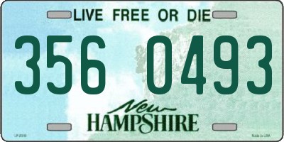 NH license plate 3560493