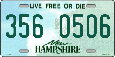 NH license plate 3560506