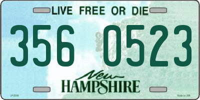 NH license plate 3560523