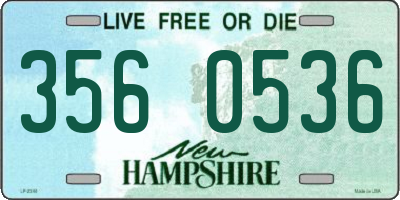 NH license plate 3560536