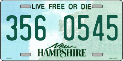 NH license plate 3560545
