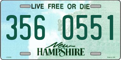 NH license plate 3560551