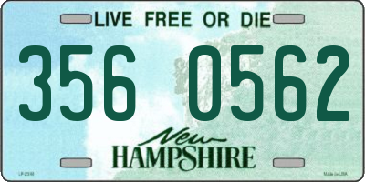 NH license plate 3560562
