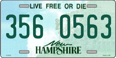 NH license plate 3560563