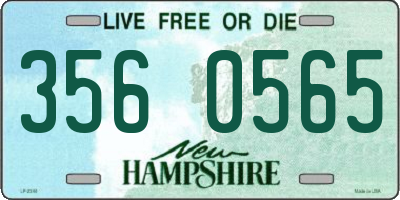 NH license plate 3560565