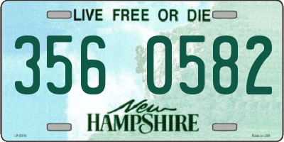 NH license plate 3560582